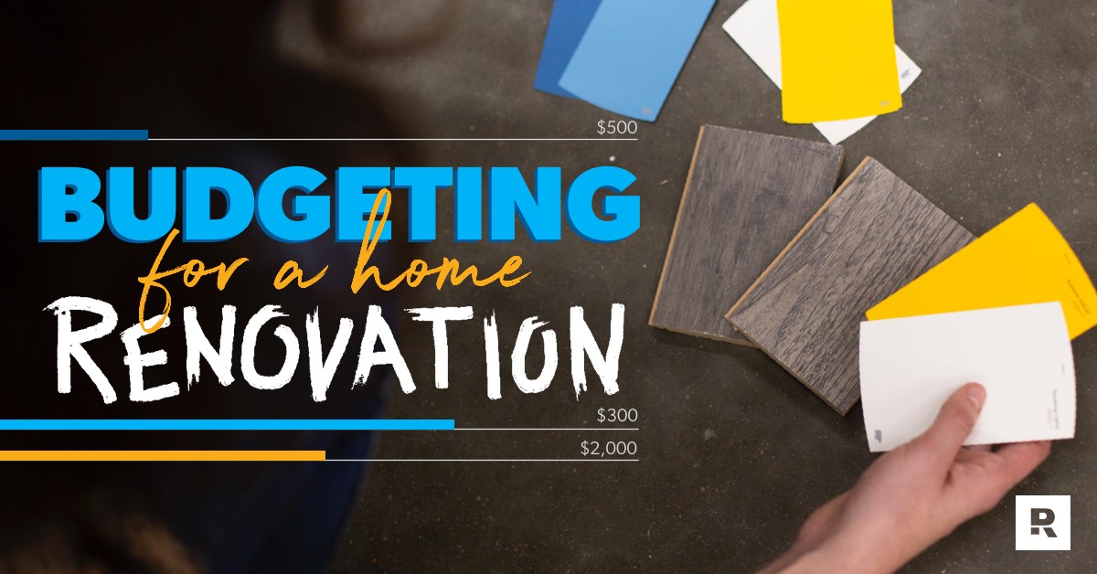 Paint swatches as someone is determining their home renovation budget.