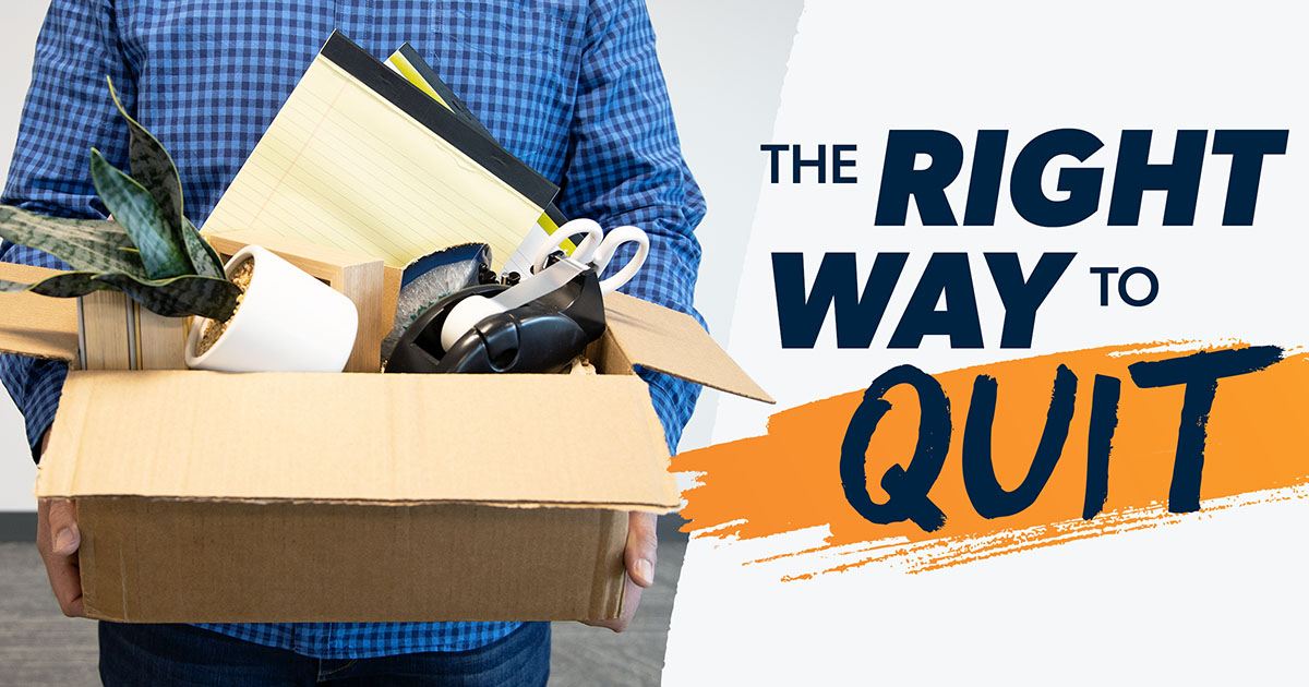 How to Quit a Job Professionally